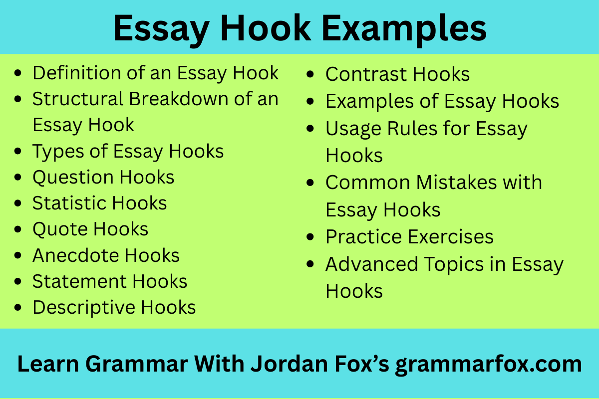 Essay Hook Examples