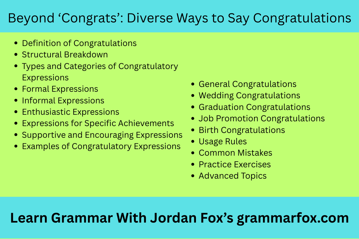Beyond ‘Congrats’: Diverse Ways to Say Congratulations