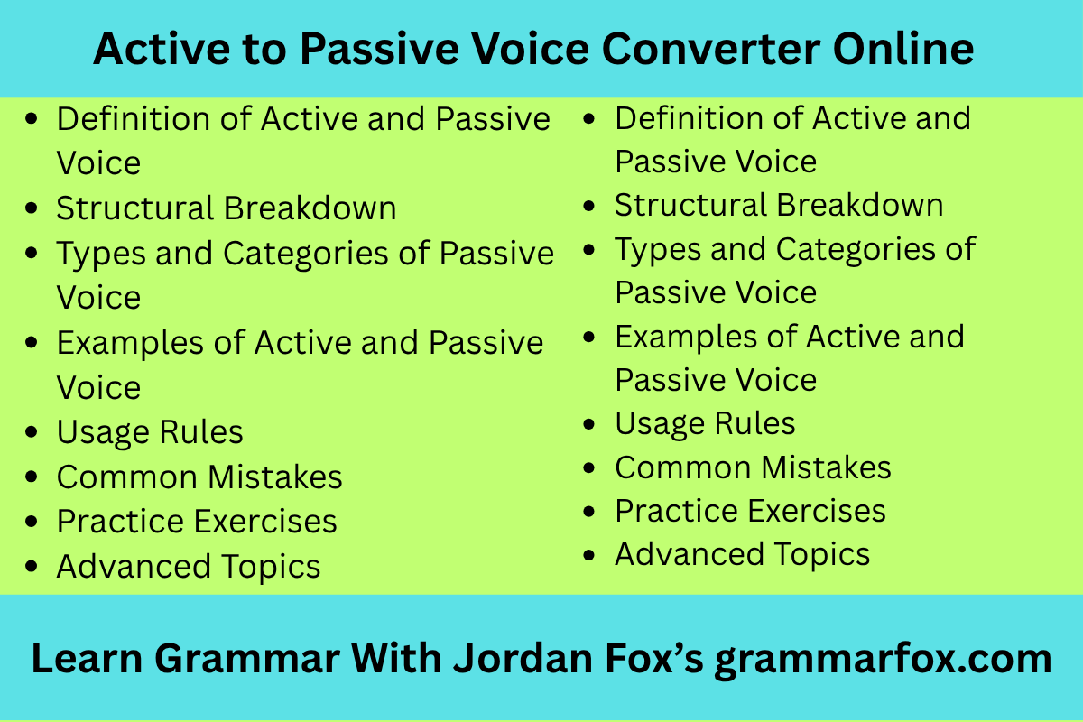 Learn how to switch between active and passive voice with ease. This student-focused guide includes clear explanations, helpful examples, and common mistakes to avoid—perfect for improving your grammar and writing skills.