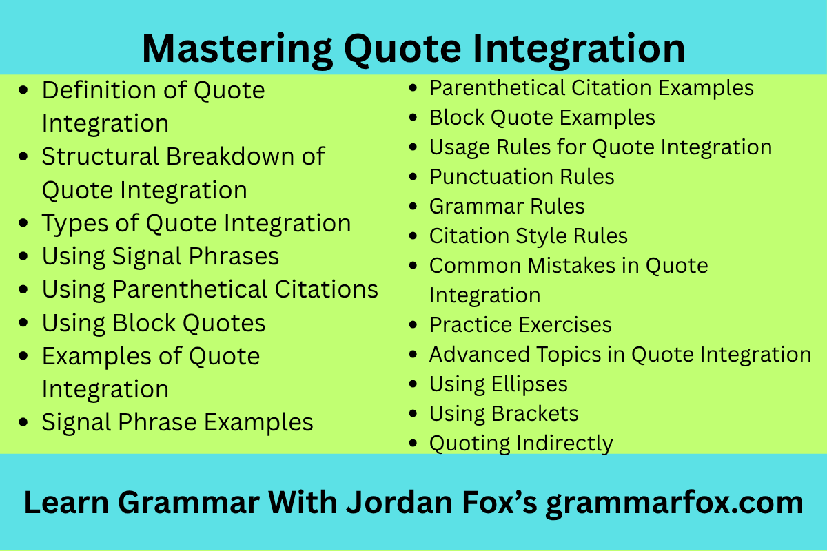 Mastering Quote Integration