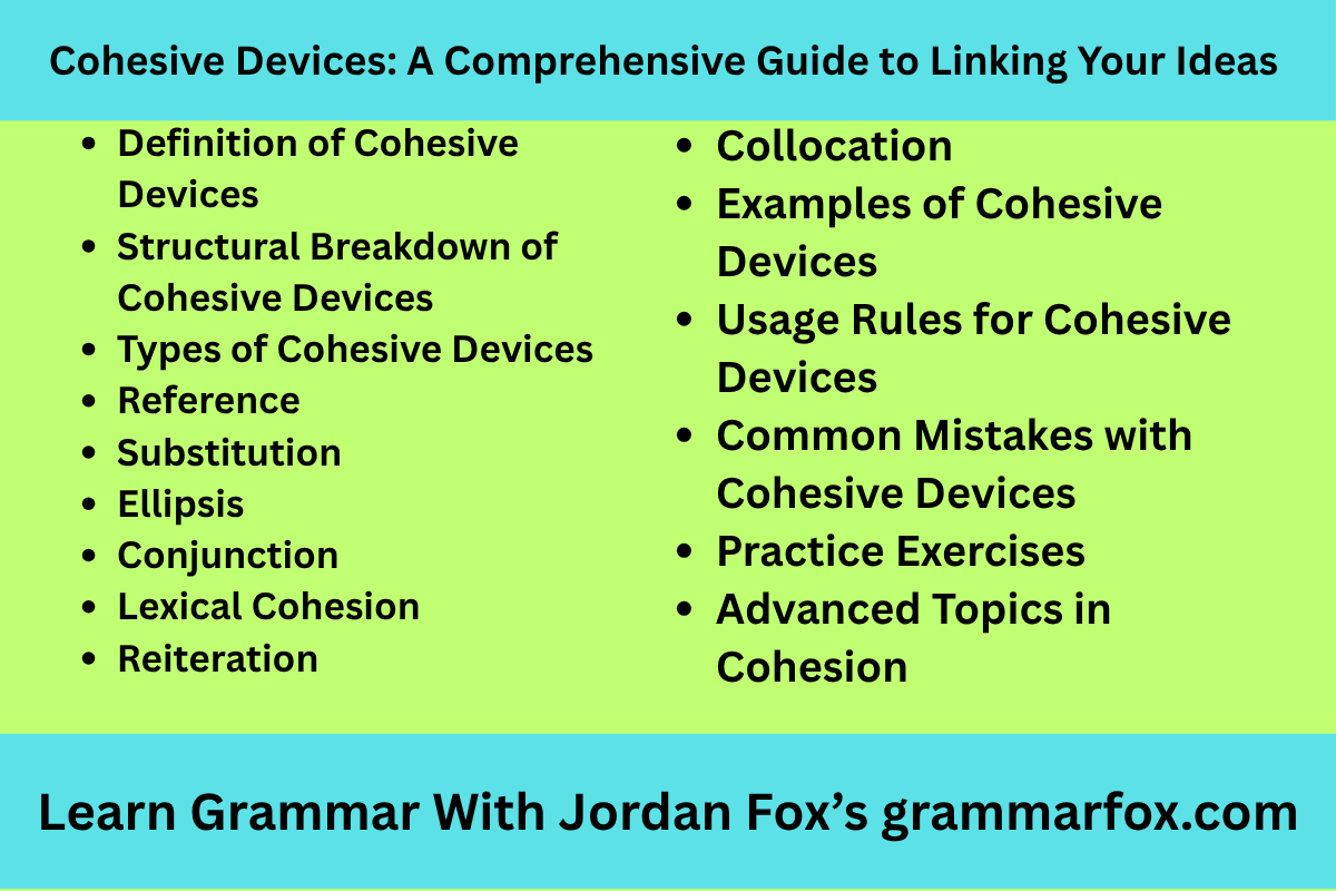 Cohesive Devices: A Comprehensive Guide to Linking Your Ideas
